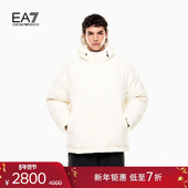 ARMANI 阿玛尼EA7 冬季 EMPORIO 新款 男加厚连帽户外面包棉服外套