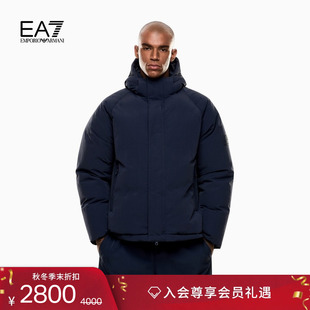 ARMANI 男士 阿玛尼EA7 新款 加厚连帽面包棉服外套 冬季 EMPORIO