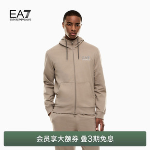 EMPORIO 阿玛尼EA7 春夏新款 男拉链连帽印花卫衣夹克外套 ARMANI