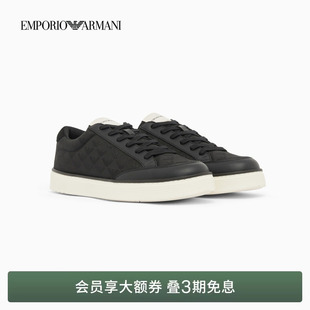 ARMANI 运动休闲鞋 阿玛尼26年春夏新款 系带板鞋 官方 男士 EMPORIO