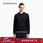 ARMANI 阿玛尼冬季 新款 EMPORIO 男士 内搭羊毛Polo领套头针织毛衣