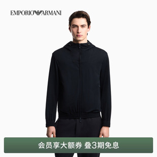 男连帽机能轻量简约教练夹克外套 阿玛尼春夏新款 EMPORIO ARMANI