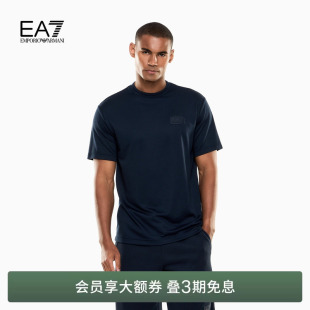 男圆领短袖 EMPORIO 春夏新款 阿玛尼EA7 正肩运动风重磅T恤 ARMANI