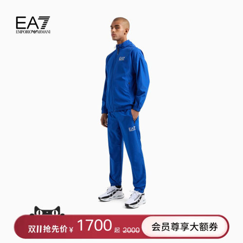 EA7/阿玛尼男士连帽网球运动套装