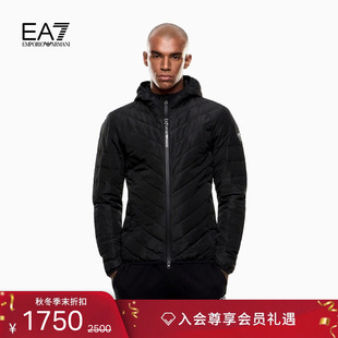秋冬男90白鸭绒轻薄短羽绒服外套官方 阿玛尼EA7 EMPORIO ARMANI