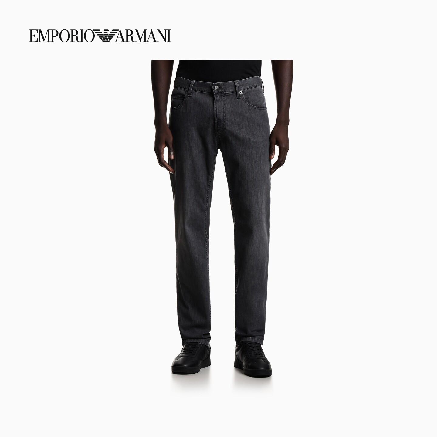 EMPORIO ARMANI/阿玛尼春夏新款男士直筒微弹休闲中腰薄款牛仔裤
