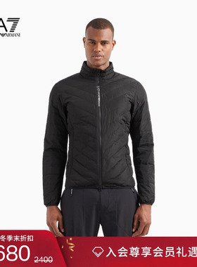 EMPORIO ARMANI/阿玛尼EA7/秋冬男90白鸭绒轻薄短羽绒服外套官方