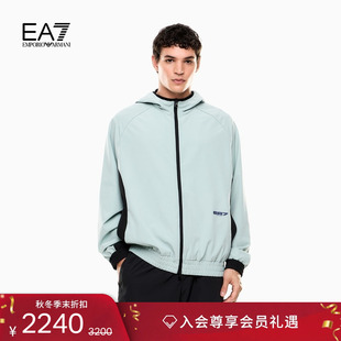秋冬新款 阿玛尼EA7 男连帽简约教练运动夹克外套 ARMANI EMPORIO