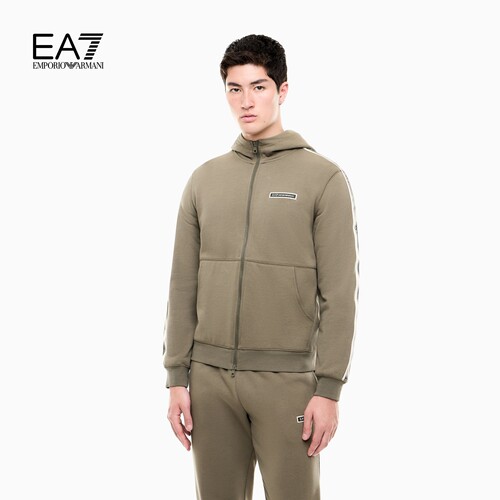 EA7/阿玛尼男士连帽拉链卫衣外套