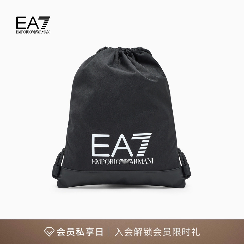 EA7/阿玛尼男女同款抽绳双肩包