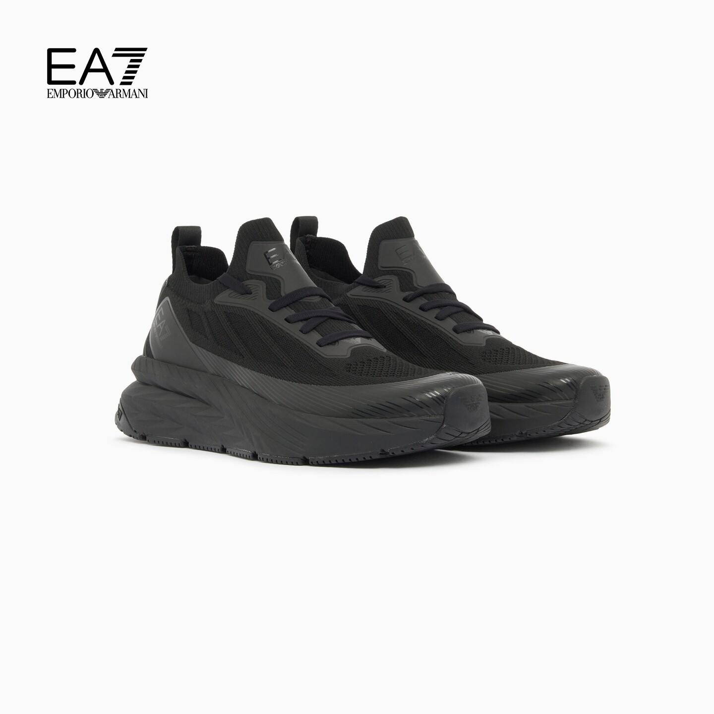 EMPORIO ARMANI/阿玛尼EA7/男女情侣系带厚底跑步健身休闲运动鞋