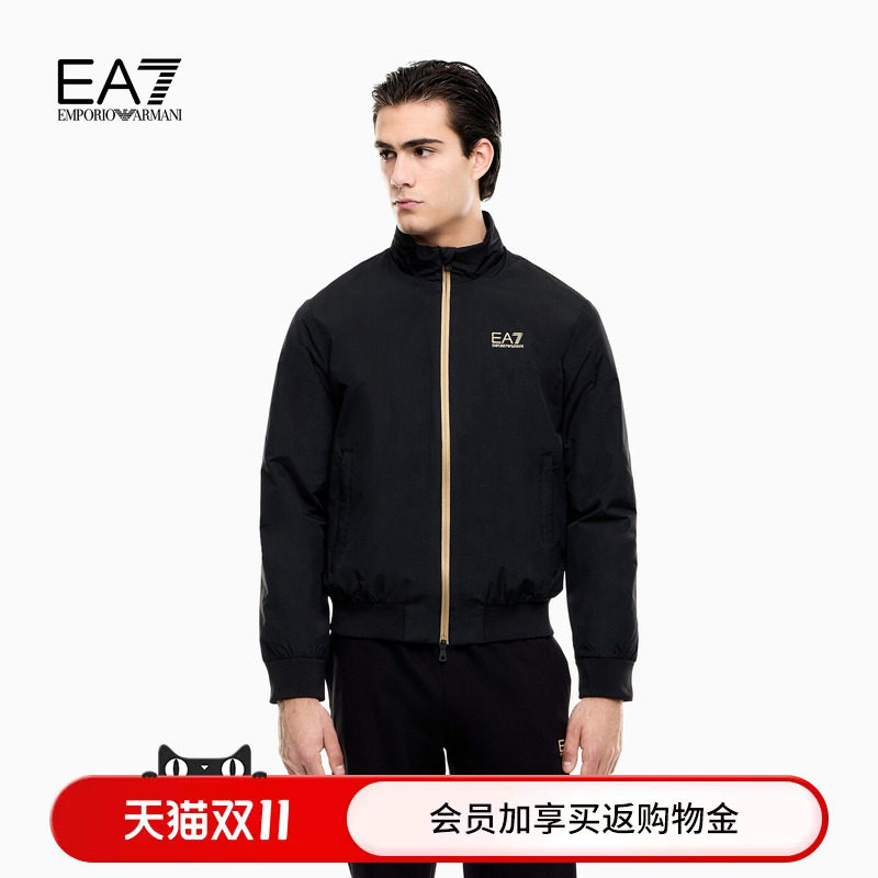 EMPORIO ARMANI/阿玛尼EA7/秋冬男立领户外运动工装夹克棉服外套