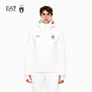男士 EMPORIO 冬新款 阿玛尼EA7 连帽运动户外滑雪棉服外套 ARMANI