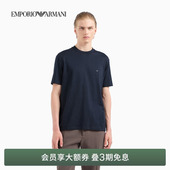 圆领短袖 阿玛尼春夏男女情侣款 正肩纯棉纯色T恤 ARMANI EMPORIO