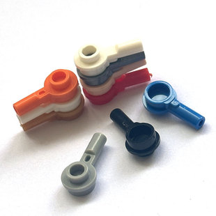 带柄中圆孔板兼容diy拼插称斤 MOC积木32828零件配件1x1 50g