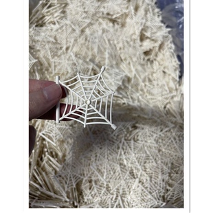 拼装 积木零配件白色蜘蛛网MOC场景散件配件兼容乐高小颗粒90981