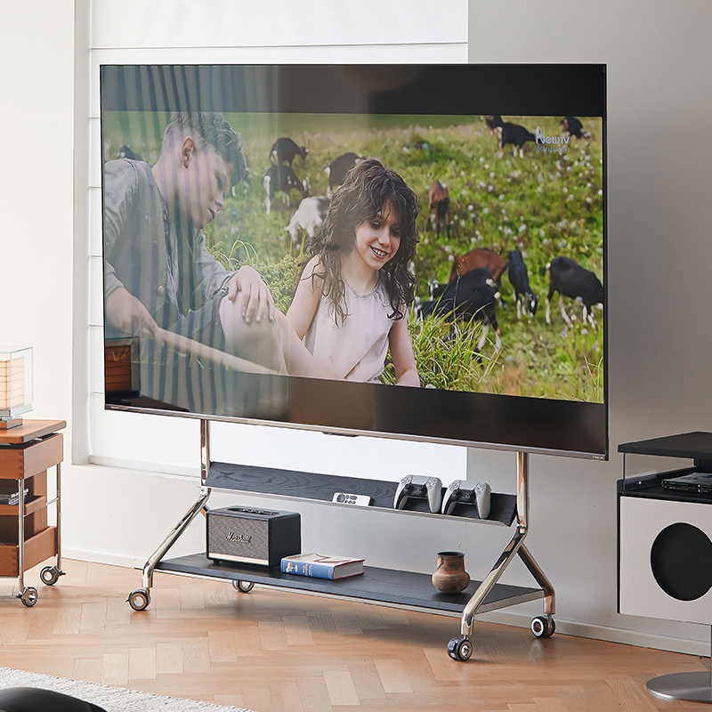 大尺寸宙斯电视移动支架不锈钢