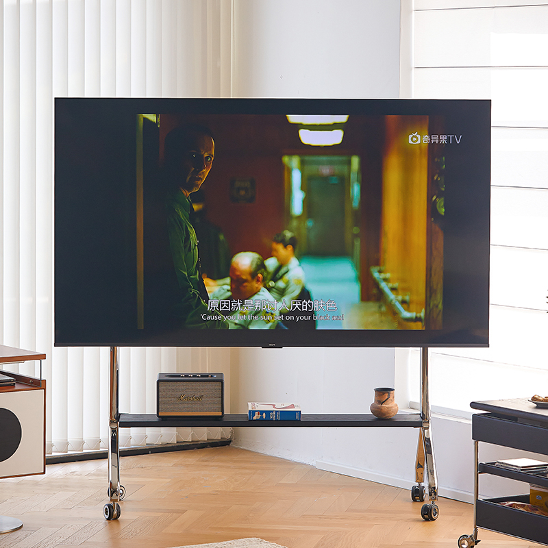 75寸落地支架实木304不锈钢