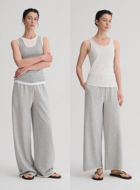 MAISON CECILE三色|两种长度舒适好穿日常休闲简约抽绳卷边运动裤