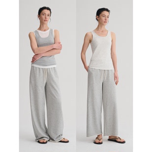 两种长度舒适好穿日常休闲简约抽绳卷边运动裤 MAISON CECILE三色