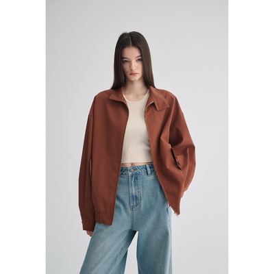 MAISON CECILE 三色|秋冬复古桑蚕丝羊毛棉百搭廓形夹克外套