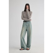 MAISON 复古松弛水洗做旧显瘦百搭直筒牛仔裤 CECILE 秋季