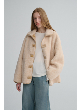 MAISON CECILE 两穿|羊毛厚实保暖正反两穿复古夹克外套