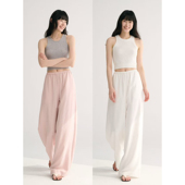 CECILE 五色 经典 MAISON 天丝亚麻轻薄凉感松紧腰宽松休闲裤