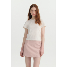 MAISON CECILE极简四色百搭显比例亚麻A字防走光短裙