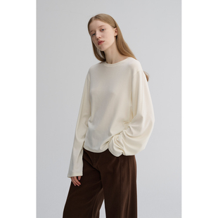 MAISON CECILE 四色|磨毛超糯温暖亲肤松弛蝙蝠袖含羊毛打底上衣