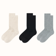 MAISON CECILE三色|会员福利含羊毛条纹中筒百搭实用针织袜