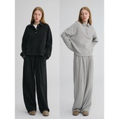 松紧腰阔腿神裤 MAISON 含羊毛舒适运动风polo领上衣 两色 CECILE