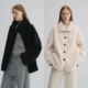 两色 MAISON CECILE 加厚羊羔毛复古保暖可立领秋冬百搭廓形外套
