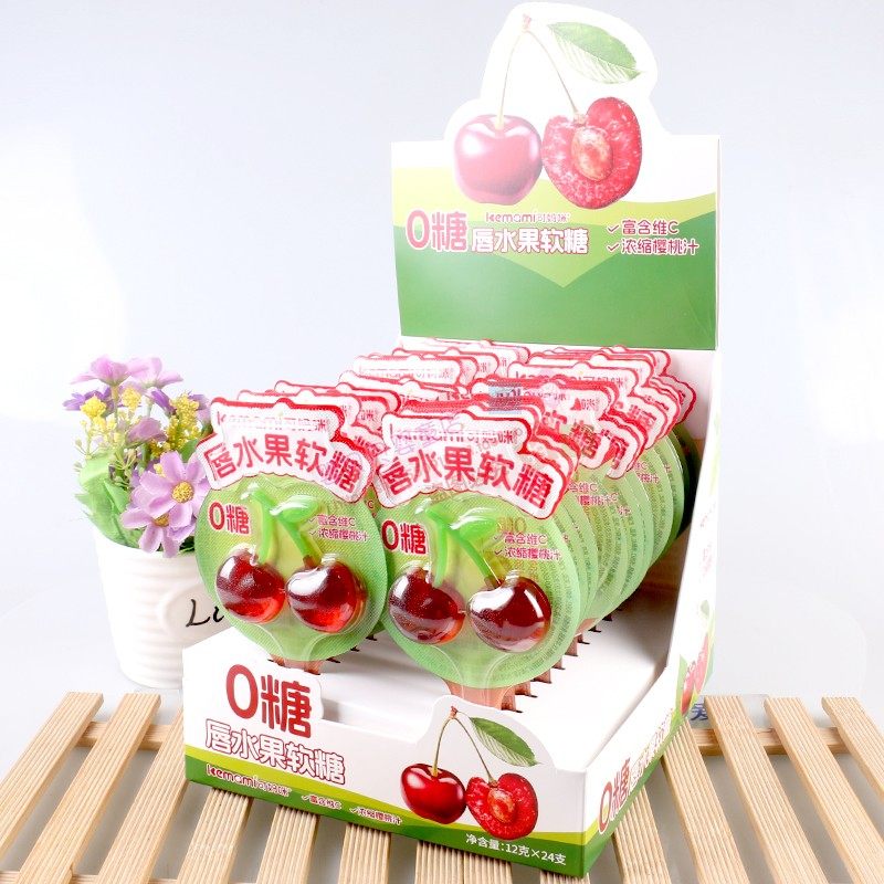 可妈咪0糖唇水果软糖12g*24支富含维C樱桃造型儿童休闲糖果食品,婴童食品,糖果,淘宝优惠券,粉丝福利购,淘宝优惠卷