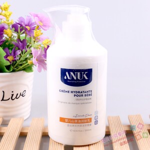 ANUK泉婴爱婴儿山茶油润肤乳300ml抑菌配方呵护宝宝身体润滑水嫩