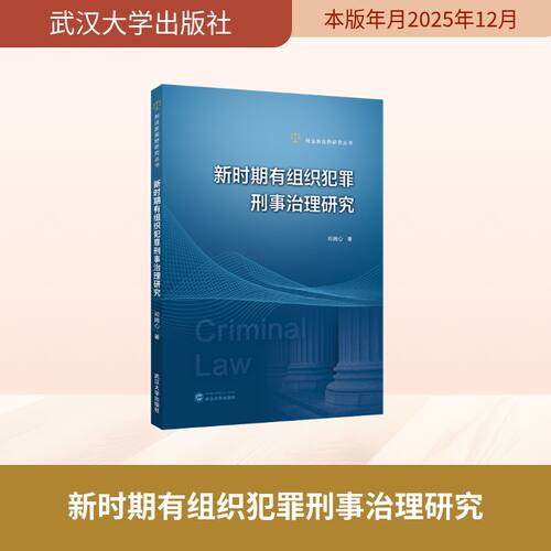正版包邮//新时期有组织犯罪刑事治理研究