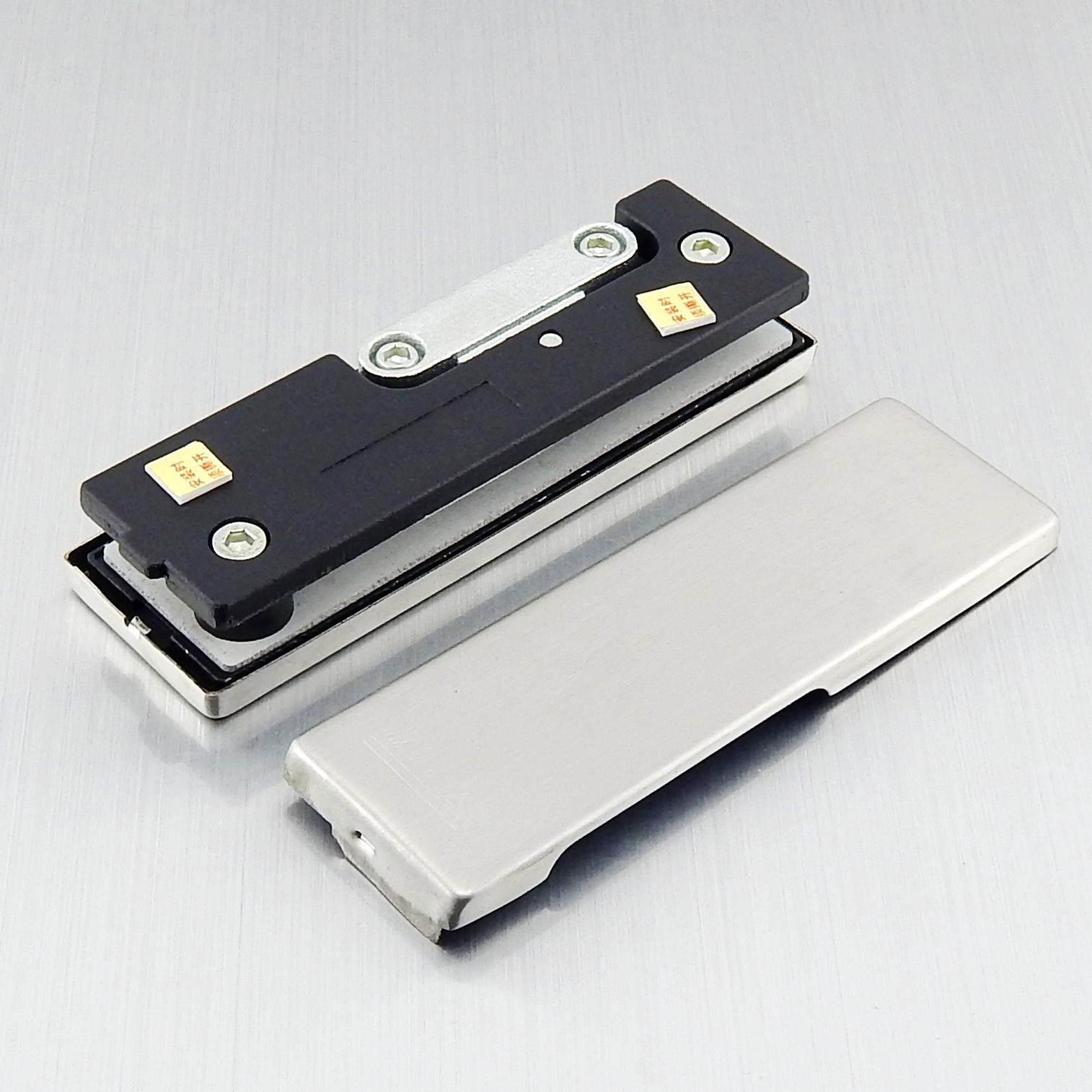 无框玻璃门夹地弹簧门配件小门夹上下门夹哑黑色门夹一字夹门夹子