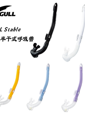 日本GULL Cannal Stable防浪半干式呼吸管海浮潜装备水肺潜水通用