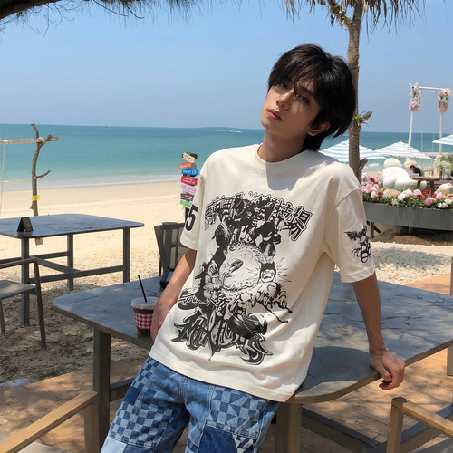 Cactus Jack 亚洲巡演 东京之夜 乌托邦 短袖男t恤夏美式街头高街
