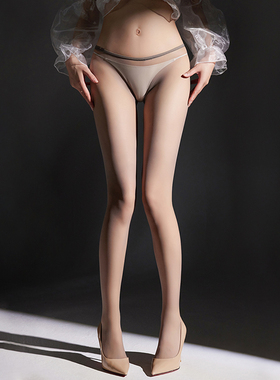 极简窄边无缝丝袜通体透明0D性感黑丝天鹅绒360无痕高弹力连裤袜