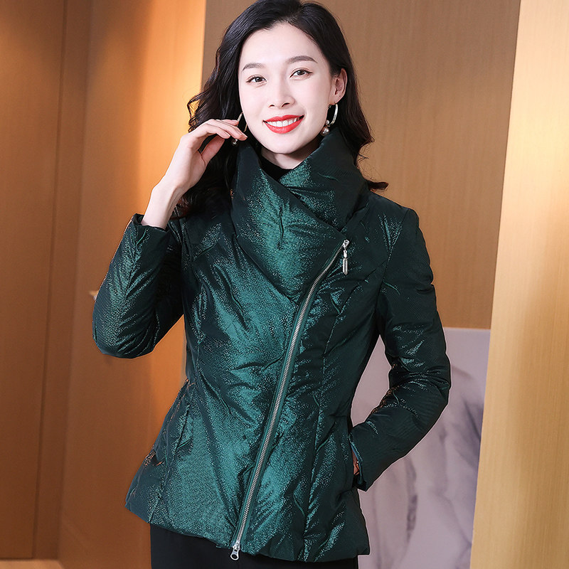 羽绒服女短款2025冬新款修身显瘦时尚立领白鸭绒外套防风保暖冬装,女装/女士精品,羽绒服,淘宝优惠券,粉丝福利购,淘宝优惠卷