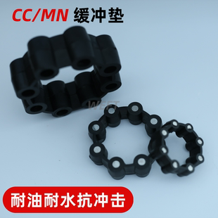 CC铁芯联轴器弹性体橡胶弹性圈垫子6柱8角MH缓冲垫65 80 90 130