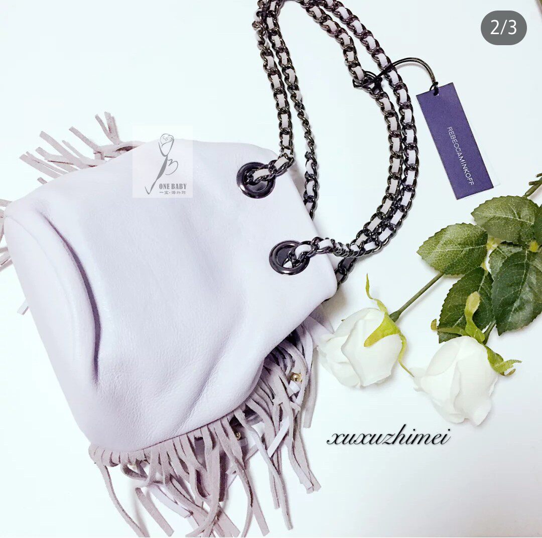 12现美国代购正品Rebecca Minkoff 瑞贝卡 明可夫链条水桶包