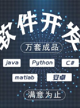 计算机程序设计JAVA代码编写MATLAB项目c+代编代做开发软件python