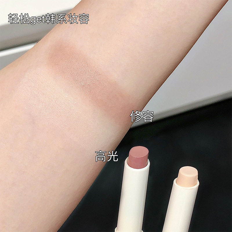 自带刷子mansly立体塑颜高光修容棒自然修饰双头初学者不易晕染