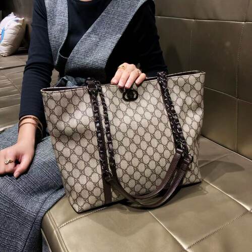 香港品牌复古链条单肩真皮女包