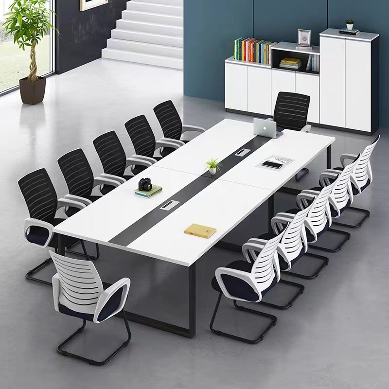 小型简约现代会议室桌椅办公家具