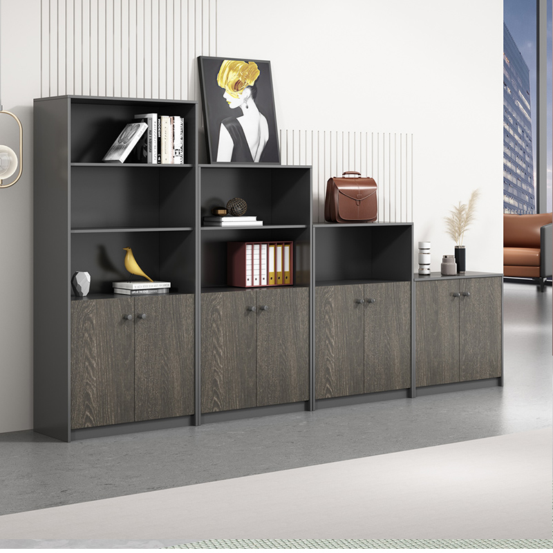 办公室文件柜木质资料带锁