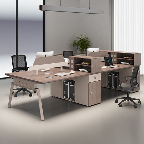 职员办公桌办公室现简约风员工办公桌桌子现代简约电脑桌椅组合