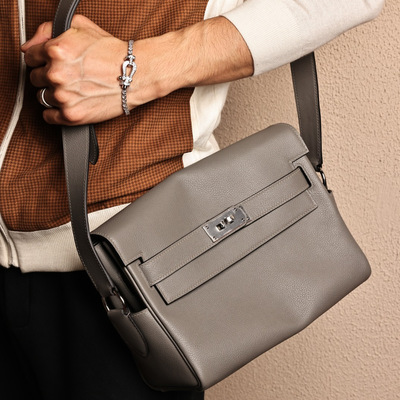 27邮差包，积云雨灰Evercolor皮